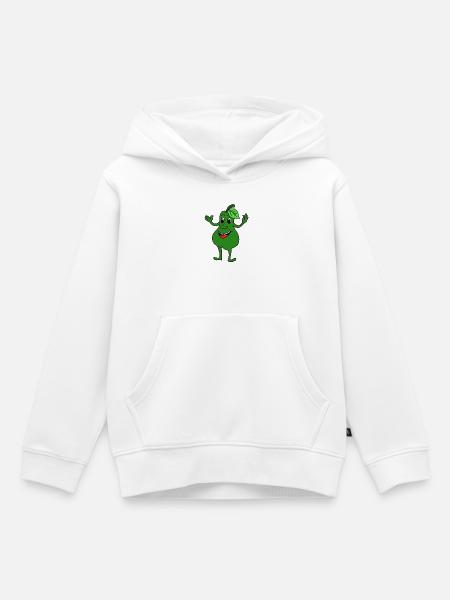 Birne Obst - Kinder Premium Organic Hoodie - Weiß