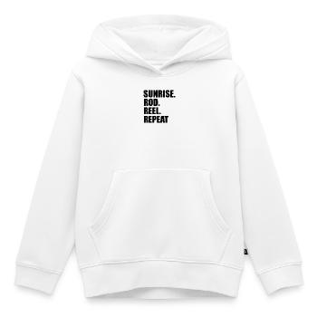 Sunrise Rutenrolle Repeat - Kinder Premium Organic Hoodie - Weiß - Vorne - AI Model Kid Female (0cm)