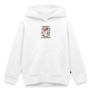 Reindeer was sold out - merry Christmas - Kids Premium Organic Hoodie - white - Front - AI Model Kid Female (0cm)