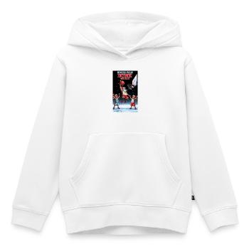 Équipe de dunks du pôle nord de basketball de Santa Dunking - Sweat Premium à capuche enfant bio - blanc - Devant - AI Model Kid Female (0cm)