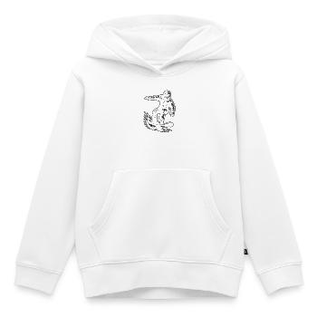 Direkte Snowboard Aussage - Kinder Premium Organic Hoodie - Weiß - Vorne - AI Model Kid Female (0cm)