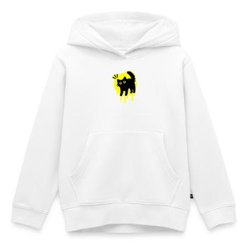 Chat Chat - Sweat Premium à capuche enfant bio - blanc - Devant - AI Model Kid Female (0cm)