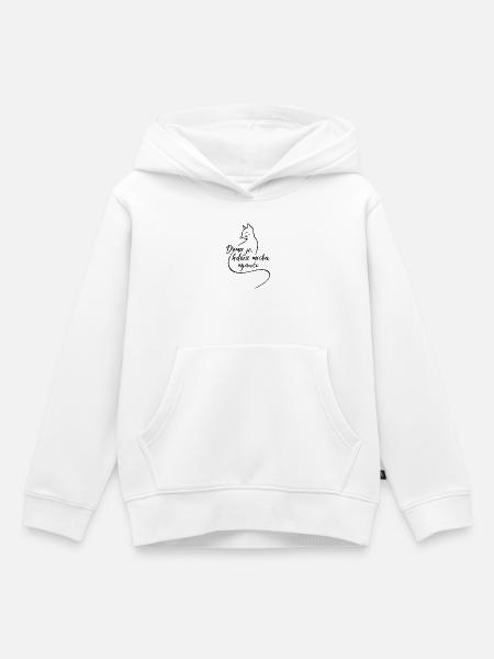 Doma je, hdźež micka mjawči. - Kinder Premium Organic Hoodie - Weiß