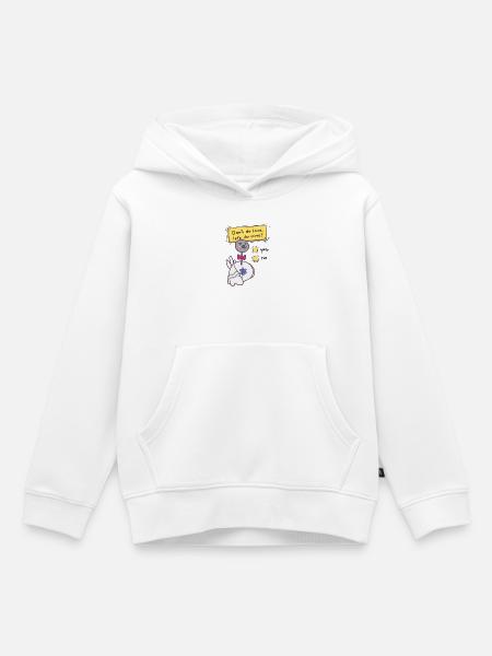 Don't do love - Kinder Premium Organic Hoodie - Weiß