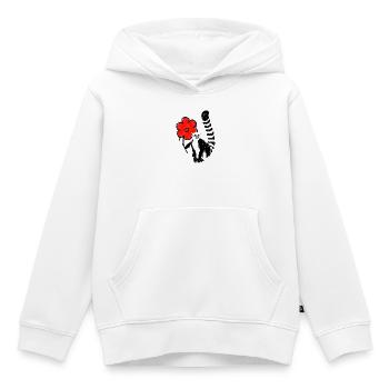 Lemur Graffitti Streetart - Kinder Premium Organic Hoodie - Weiß - Vorne - AI Model Kid Female (0cm)