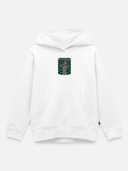 Psychedelische Psyche, Hypnos, Halluzination - Kinder Premium Organic Hoodie - Weiß