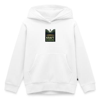 Kraft der Erde 1930s Plakat Natur Landwirtschaft - Kinder Premium Organic Hoodie - Weiß - Vorne - AI Model Kid Female (0cm)