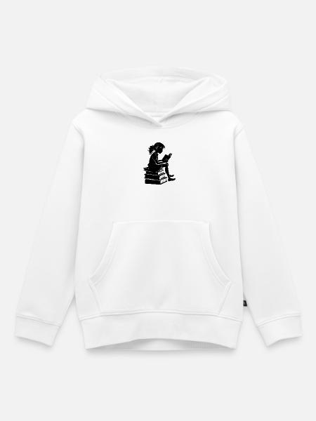 Frauenlesung - Kinder Premium Organic Hoodie - Weiß