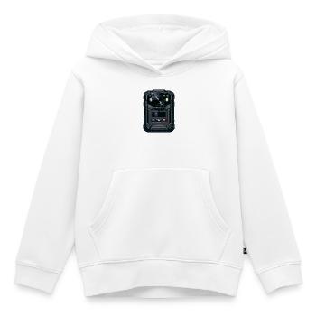 Rugged Action Cam Illustration - Kids Premium Organic Hoodie - white - Front - AI Model Kid Female (0cm)