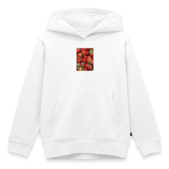 Fraises - Sweat Premium à capuche enfant bio - blanc - Devant - AI Model Kid Female (0cm)