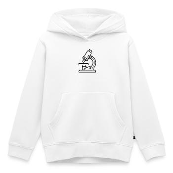 Mikroskop - Kinder Premium Organic Hoodie - Weiß - Vorne - AI Model Kid Female (0cm)