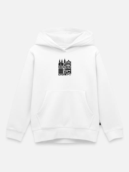 Berlin Kreuzberg in a Nutshell - Kinder Premium Organic Hoodie - Weiß
