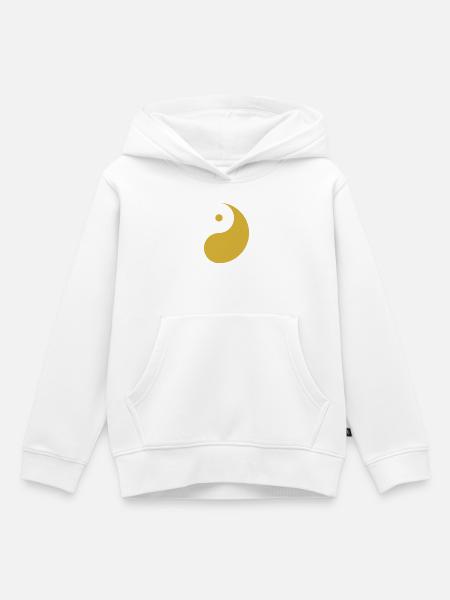 Yang Gold - Kinder Premium Organic Hoodie - Weiß