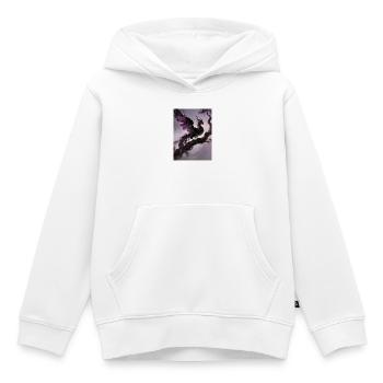 L'Apothéose du Phénix Noir : Infinité - Sweat Premium à capuche enfant bio - blanc - Devant - AI Model Kid Female (0cm)