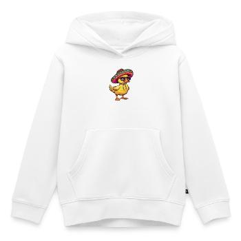 Sombrero drôle d’âne - Sweat Premium à capuche enfant bio - blanc - Devant - AI Model Kid Female (0cm)