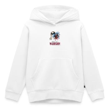 Mahlzeit Lieber Wahnsinn - Kinder Premium Organic Hoodie - Weiß - Vorne - AI Model Kid Female (0cm)