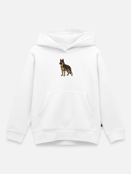 Deutscher Schäferhund - Kinder Premium Organic Hoodie - Weiß