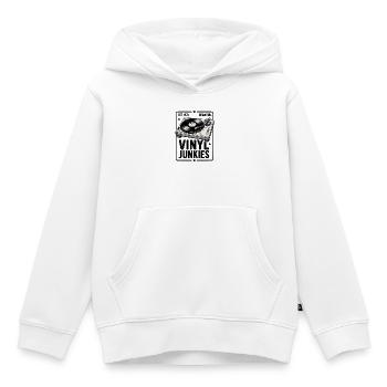 Vinyl Junkies Analog Soul - Kids Premium Organic Hoodie - white - Front - AI Model Kid Female (0cm)