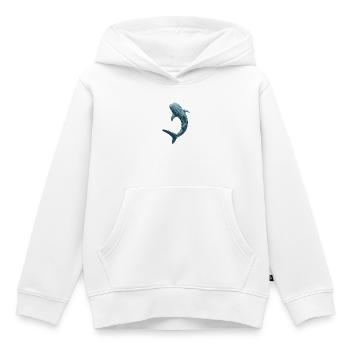 Detailed Whale Shark Art Marine Life Illustration - Kids Premium Organic Hoodie - white - Front - AI Model Kid Female (0cm)
