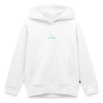 exe ausführen grün - Kinder Premium Organic Hoodie - Weiß - Vorne - AI Model Kid Female (0cm)