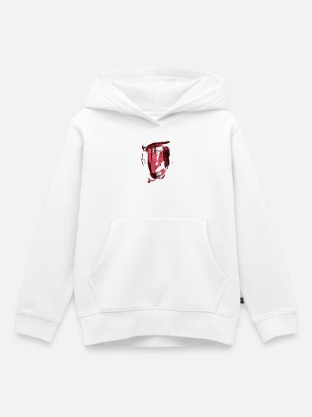 Abstrakt Hintergrund Design. - Kinder Premium Organic Hoodie - Weiß