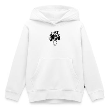 Bois juste de l’eau - Sweat Premium à capuche enfant bio - blanc - Devant - AI Model Kid Female (0cm)