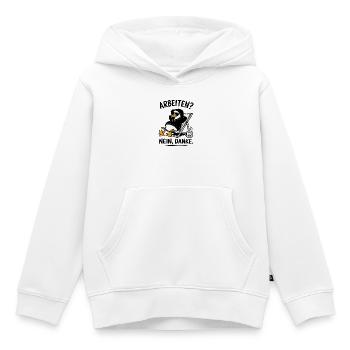 Ente im Hoodie: Kein Bock - Kinder Premium Organic Hoodie - Weiß - Vorne - AI Model Kid Female (0cm)