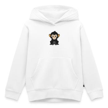 Baby-Gorilla - Kinder Premium Organic Hoodie - Weiß - Vorne - AI Model Kid Female (0cm)