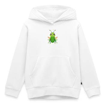 Cricket mignon - Sweat Premium à capuche enfant bio - blanc - Devant - AI Model Kid Female (0cm)