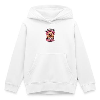 Pudel - Kinder Premium Organic Hoodie - Weiß - Vorne - AI Model Kid Female (0cm)