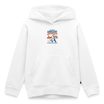 Lucerne's reporter dachshund - Kids Premium Organic Hoodie - white - Front - AI Model Kid Female (0cm)