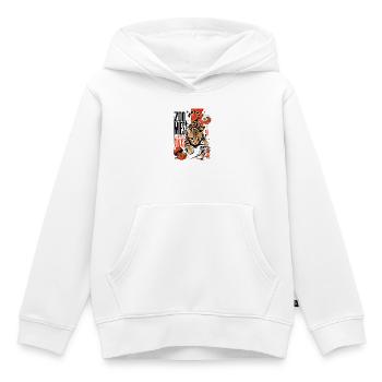 Zoomies & Snacks – Moderne Anime Bengal Katze - Kinder Premium Organic Hoodie - Weiß - Vorne - AI Model Kid Female (0cm)