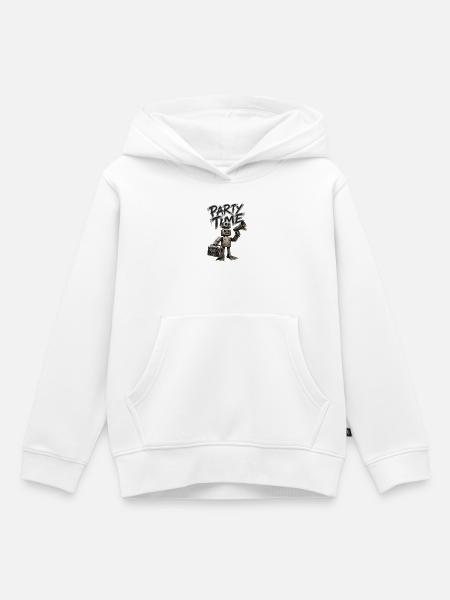 Roboter-Partyzeit - Kinder Premium Organic Hoodie - Weiß