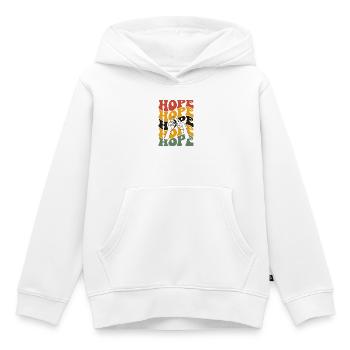 Retro Hope Hoffnung 70er Jahre - Kinder Premium Organic Hoodie - Weiß - Vorne - AI Model Kid Female (0cm)