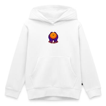 Pop Art Zitruskultur Orange - Kinder Premium Organic Hoodie - Weiß - Vorne - AI Model Kid Female (0cm)