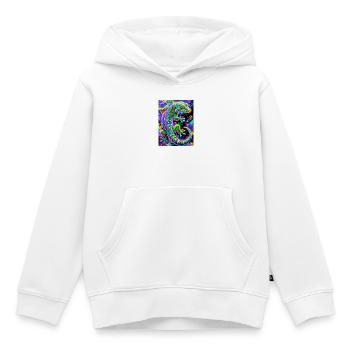 Gecko - Kinder Premium Organic Hoodie - Weiß - Vorne - AI Model Kid Female (0cm)