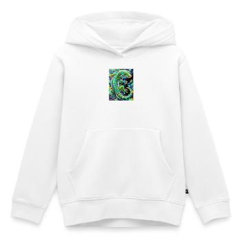 Gecko - Kinder Premium Organic Hoodie - Weiß - Vorne - AI Model Kid Female (0cm)
