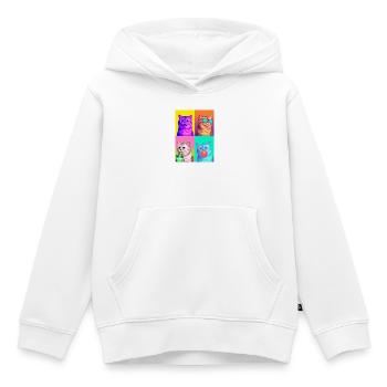 Katzen Perser Katze - Kinder Premium Organic Hoodie - Weiß - Vorne - AI Model Kid Female (0cm)