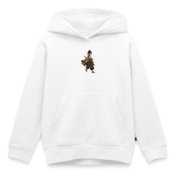 Moderne Samurai Kriegerin Anime Streetwear Katana - Kinder Premium Organic Hoodie - Weiß - Vorne - AI Model Kid Female (0cm)