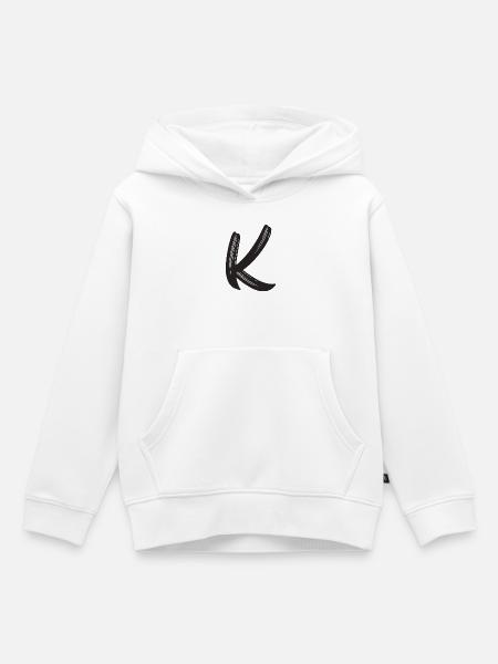 K - Kinder Premium Organic Hoodie - Weiß