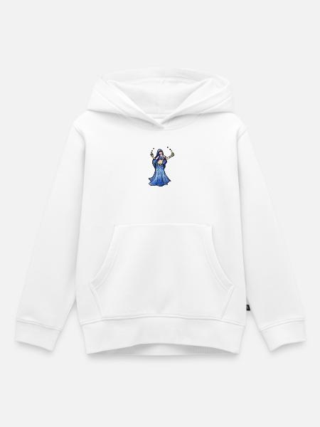 Himmlische Kaiserin in Blau - Kinder Premium Organic Hoodie - Weiß