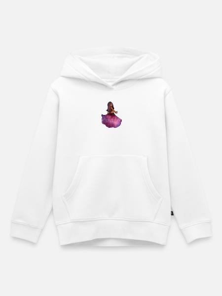 Samttanzprinzessin - Kinder Premium Organic Hoodie - Weiß