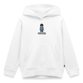 Sahara Drip Camel Streetwear - Kinder Premium Organic Hoodie - Weiß - Vorne - AI Model Kid Female (0cm)