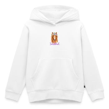 T-Shirt Schulkind Pferd - Kinder Premium Organic Hoodie - Weiß - Vorne - AI Model Kid Female (0cm)