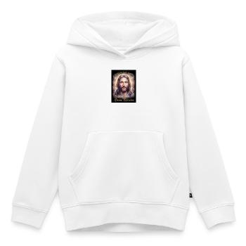 Jesus Christus Ich segne Dich - Kinder Premium Organic Hoodie - Weiß - Vorne - AI Model Kid Female (0cm)