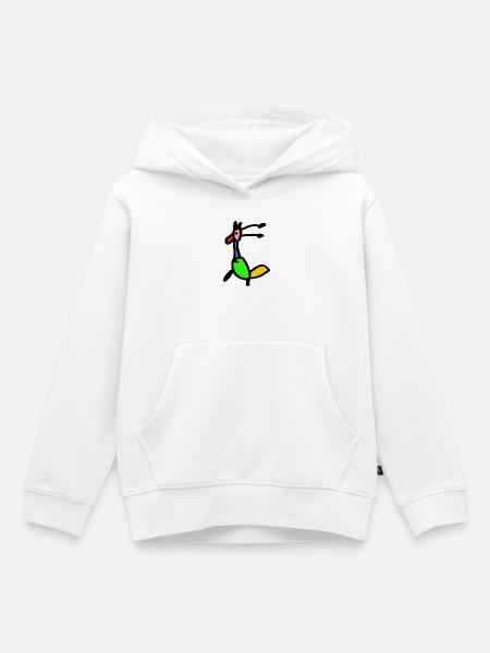 Paradiesvogel - Kinder Premium Organic Hoodie - Weiß