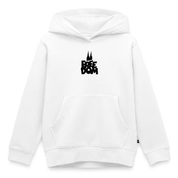 FREEDOM Köln Kölner Dom - Kinder Premium Organic Hoodie - Weiß - Vorne - AI Model Kid Female (0cm)