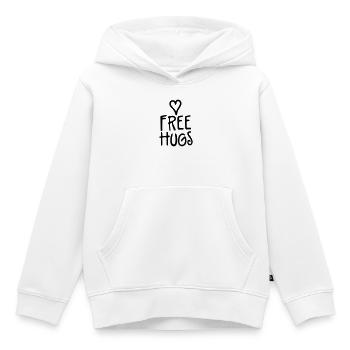free hugs - Kinder Premium Organic Hoodie - Weiß - Vorne - AI Model Kid Female (0cm)