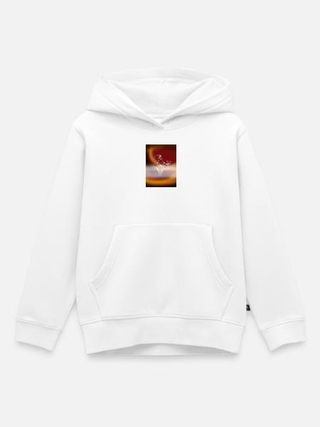 Eishockey - Kinder Premium Organic Hoodie - Weiß