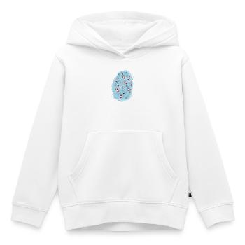 Koi-karper vijver Japan - Kinder Premium hoodie biologisch - wit - Voor - AI Model Kid Female (0cm)